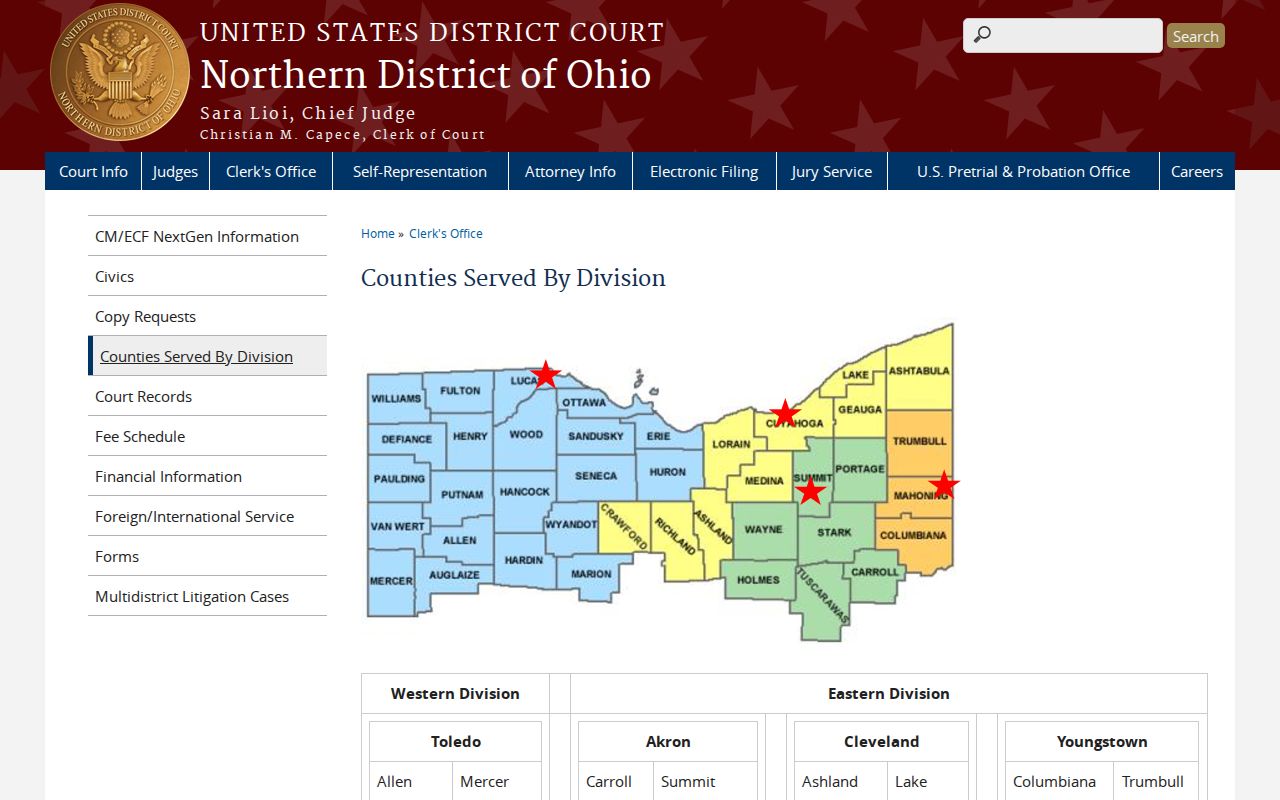 Putnam County court records federal division source